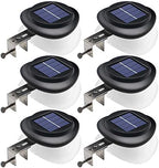 DBF Outdoor Solar Gutter Lights - Solar Fence Lights Outdoor Waterproof LED Deck Lighting Wall Mount Decorative Auto On/Off for Eaves Yard Garage Garden Deck Patio Railing (6 Pack) by DBF