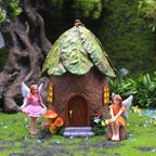 6 Pcs Mini Garden Furniture Treehouse Fairy Garden Accessories Kit Resin - Image 3