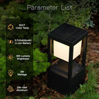 Solar Floor Lamp Outdoor Waterproof, 13.7" H 4-Pack - Image 2