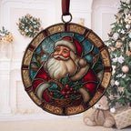 Santa Giving Presents Acrylic Suncatcher by AVAGAN