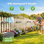 SEZAC Solar Fence Lights 8 Pack, 3 Color 4 Brightness IP65 Waterproof - Image 4