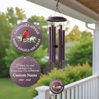 30"/36"/45" Cardinal Wind Chimes for Memorial Loss Loved One - Image 6
