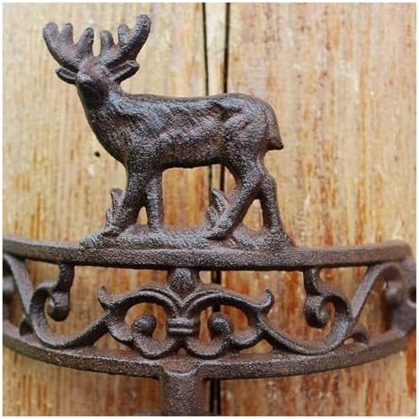 Dinner Bell,Cast Iron, Wall, Featured On an Antique Vintage ic Farmhouse Bracket Classic Cabin Metal Mount - Image 2