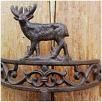 Dinner Bell,Cast Iron, Wall, Featured On an Antique Vintage ic Farmhouse Bracket Classic Cabin Metal Mount - Image 2