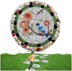 Round Garden Stepping Stones Resin Decorative Stepping Stone for Garden, 13 Inch Thicker Pavers for Garden Walkway Tread Stone Paving Stone for Yard Emulational Outdoor Lawn Decoration Stones(Style C) by Aimery
