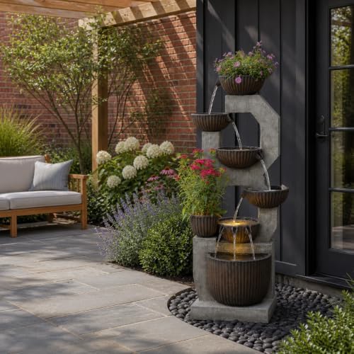 Bumilgar Outdoor Freestanding Water Fountain Large Garden Feature - Image 4