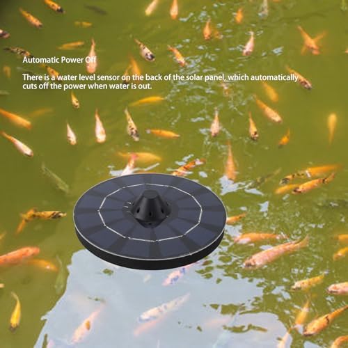 Solar Pond Aerator, 2.5W Floating Solar Aquarium Air Pump Pool Aerator, Pond Aerator Bubble Oxygenator with Air Hose and Bubble Stone for Outdoor Fish Pond Stock - Image 4