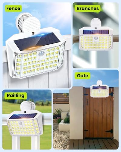 Clip on Solar Lights Outdoor, Motion Sensor Fence Lights - Image 5