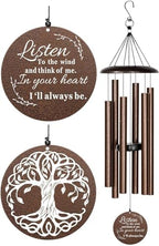 Sympathy Wind Chimes for Loss of Loved One, 40 Inch Memorial Wind Chimes for Loss of Loved Father/Mother/Lover, Commemorative Sympathy Bereavement Gifts for Condolences/Funeral (Copper) by NETAEX
