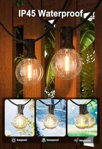 Outdoor String Lights 300FT Wateproof Outside Lighting for Patio Backyard - Image 3