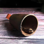 Cast Iron Shaking Bell for Picnic Table/Coffee Shop, Handcrafted Hanging Door Bells with Hanging Ring, Bell Diameter 10.5cm - Image 4