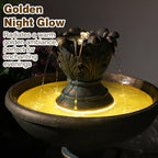 Sunlinua 45" 3-Tier Outdoor Water Fountain with Quiet Pump - Image 4