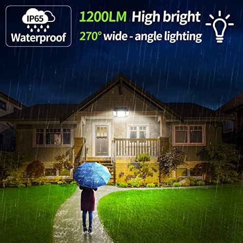 intelamp Solar Outdoor Lights, Motion Sensor with Dual Sensors Waterproof - Image 2