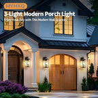 24" Extra Large Outdoor Wall Light 2 Packs, Exterior Lighting Fixtures - Image 6