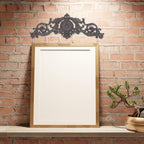 Sungmor Dark Brown Cast Iron Wall Decor - 17.5in Scroll and Floral Design - Image 6