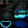 Tophacker Luminous Stones, Pebbles Glow Stones, Glow in The Dark Garden Pebbles, Luminous Stones Rocks for Walkways Garden Path Patio Lawn Garden Yard Decor (Color : E, Size : 500 pcs) by Tophacker