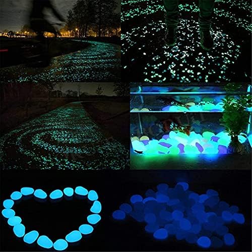 Tophacker Luminous Stones, Pebbles Glow Stones, Glow in The Dark Garden Pebbles, Luminous Stones Rocks for Walkways Garden Path Patio Lawn Garden Yard Decor (Color : B, Size : 500 pcs) by Tophacker