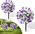 2 Pack Artificial Morning Glory Flowers for Outdoor Decor by SOCAENS