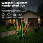 KODIBO 24” Metal Agave Plant Outdoor Decor, Large Yard Art, Vintage Green - Image 4