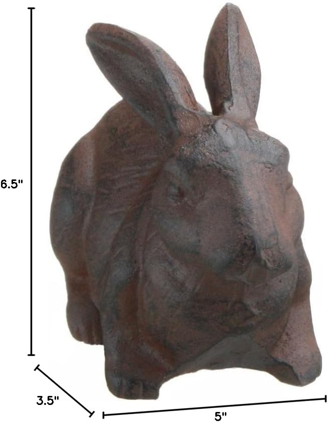 Full Bodied Cast Iron Rabbit Garden Figure by INsideOUT - Image 4