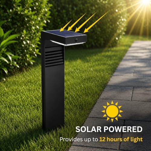 Auraglow Solar Path Light, Outdoor Garden Stake, PIR Motion Sensor - Image 4