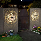 4 Pack Solar Fence Lights Metal Solar Powered Outdoor Wall Deck Step Lights Mandala Theme Waterproof Fence Light for Garden Post Patio Backyard Yard Decor, Gardening Gifts for Women Mom Grandma - Image 4