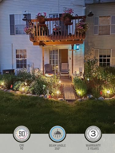 LEONLITE 12-Pack Low Voltage Landscape Pathway Lights, 3W, CRI90, 3000K - Image 2