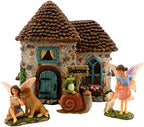 PRETMANNS Fairy Garden House Kit for Outside - Pinecone, 2 Fairies & Sign by Pretmanns