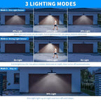 Clip On Solar Lights Outdoor with PIR Motion Sensor (Black ,4 Pack ,6000K) - Image 2