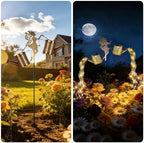 Solar Watering Can Light, Solar Flower Fairy Decorations Outdoor Light - Image 3