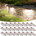 VOLISUN 7 Inch Retaining Wall Lights, 5000K Hardscape Lighting, 24 Pack by VOLISUN
