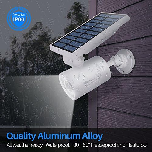 Solar Motion Sensor Light Outdoor Waterproof of 2, Solar Motion Lights Aluminum Cameras Fill Flood Security Spotlights for Deck Yard Fence Patio Stairs Garden Camp - Image 4