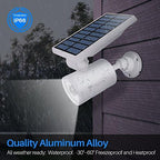 Solar Motion Sensor Light Outdoor Waterproof of 2, Solar Motion Lights Aluminum Cameras Fill Flood Security Spotlights for Deck Yard Fence Patio Stairs Garden Camp - Image 4