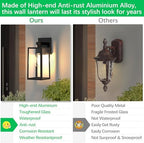 MAXvolador Outdoor Wall Light Fixture, Exterior Waterproof Wall Lantern - Image 5