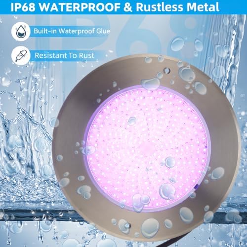 LED Pool Light Inground Pool, 12v RGB Color Changing Pond Lights - Image 3