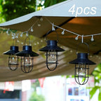 4 Pack ‌Solar Lanterns Outdoor Waterproof Ideal as Gifts for Women, Mothers and Wife.Vintage-Style Hanging Solar Lights Suitable for Outdoor Use in Yards, Patios, Backyards and Porches. - Image 6