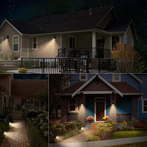 URPOWER Solar Spot Lights Outdoor Adjustable Spotlights, 4 Pack Warm White - Image 7