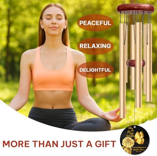 Personalized Butterfly Memorial Wind Chime – “Now They Fly with Butterflies” Custom Name & Years – Sympathy Gift for Loss of Loved One – Outdoor Remembrance Windchimes for Garden or Memorial Space - Image 3