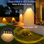 ShineTech Solar Fence Lights Outdoor Waterproof, Solar Deck Light for Patio - Image 3