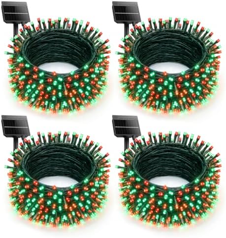 Minetom 4PC 160FT Christmas Outdoor Solar String Lights Waterproof 400 LEDs by Minetom