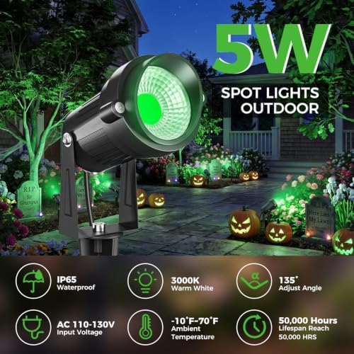 nipify 5W Outdoor Spot Lights, Halloween Spotlights Landscape Spotlights - Image 2