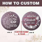 Personalized Sunflower Wind Chimes Memorial for Loss of Loved One - Image 6