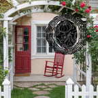 12 Inch Thanksgiving Fall Wind Spinner for Yard and Garden, Autumn Pumpkin Leaves Lines Black Hanging Ornaments Outdoor 3D Kinetic Wind Sculpture Spinners Indoor Outdoor Patio Décor Ornaments Gift - Image 4