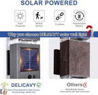 2 Pack Solar Outdoor Wall Lights with 3-Mode Motion Sensor Outside Sconces Up Down Solar Porch Light Fixtures 3000K 500LM Dusk to Dawn Modern Exterior Wall Lamp for House Garage Front Door - Image 6