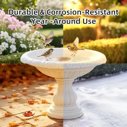 Bird Bath Copper Disk, Pure Copper Bird Bath Purification Disc, Save Cleaning Time, Chemical Free,Safe Natural Solution for Birdbaths Bowls&Waterfall Fountain, Year-Round Use (4 pcs) - Image 6