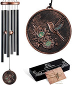32”Hummingbird Wind Chimes for Outside, Gifts for Women Mom Grandma by Gabzart