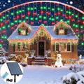 320LED Solar Christmas Lights Outdoor Waterproof Christmas Decorations Lights 29.5ft 60 Drops,8 Modes Solar Powered Rechargeable Fairy Lights for Party, Holiday,Wedding Decorations (Red and Green) by Unknown