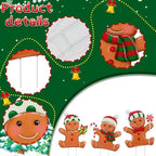 Metal Christmas Gingerbread Man Yard Stake 35 Inch - Image 4