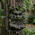 Elenon Old Man Tree Face Statue for Outdoor with Bird Feeder, Hand Painted Garden Decor Tree Hugger Whimsical Yard Art Sculpture Gift - Image 2