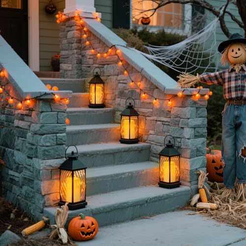 Flameless Candles 4" 5" 6" Outdoor Indoor Pillars Battery Operated Flickering Candles Include 10-Key Remote Timer 400+ Hours by 2 AA Batteries (Ivory Candle - Warm light, 3"D x 6" H - 12 Pack) - Image 5